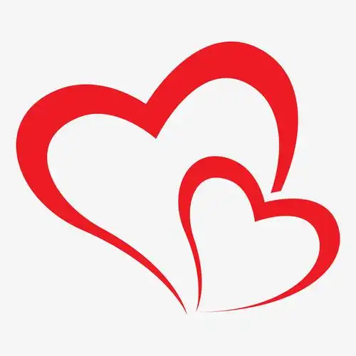 爱心线条免抠素材