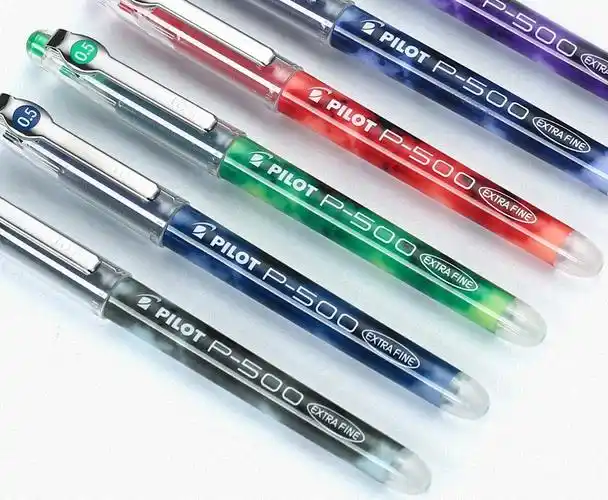 日本pilot百乐笔p500中性笔考试学生用笔限定文具刷题大容量黑色签字