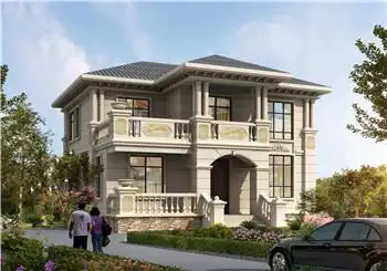 农村二层住宅楼房设计图纸全套方案施工图效果图二层别墅设计图图纸之