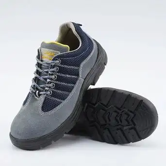 跨境劳保鞋男钢包头防砸防刺穿轻便透气防滑耐磨耐油耐酸碱工作鞋