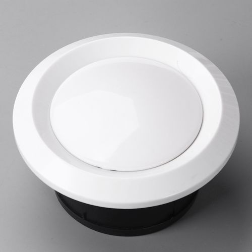 新风系统百叶abs新风口排风口斜叶式圆形出风口圆盘可调式150180mm6寸