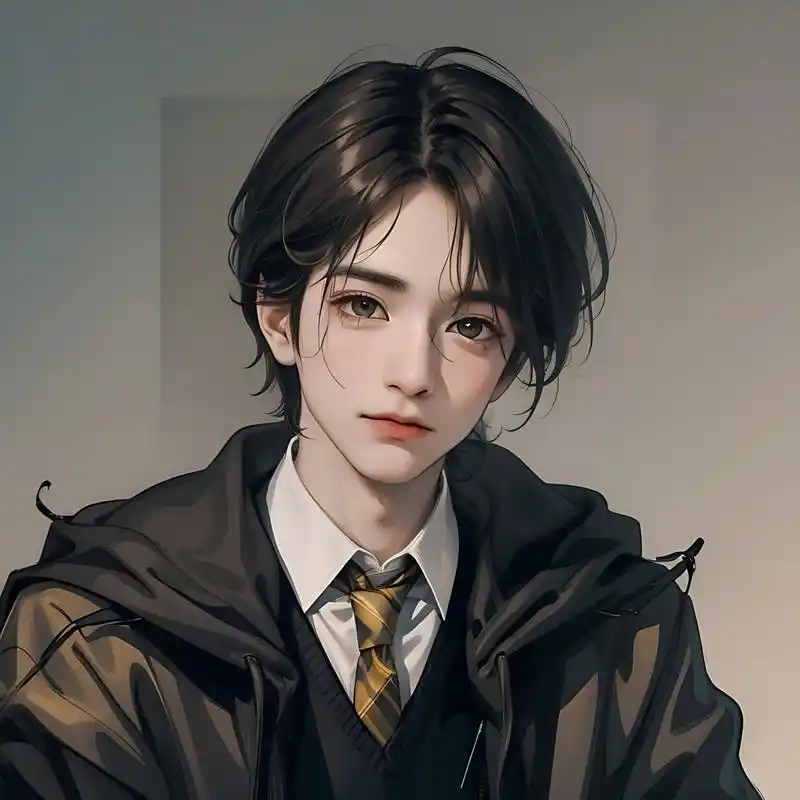 黑发清冷男生头像61猜猜是哪个学院的学长呢