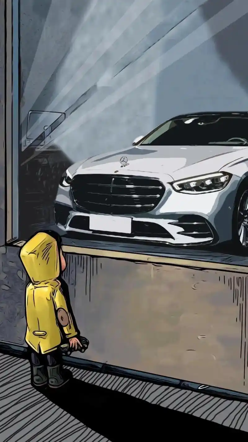 橱窗外看车♂的小孩.#橱窗男孩 #汽车壁纸 #壁纸 - 抖音