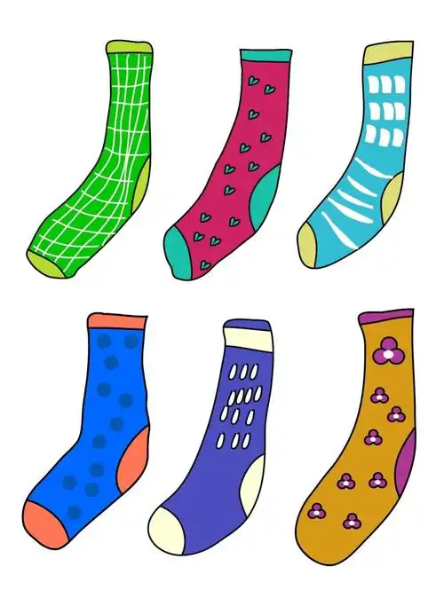 插画素材分享秋天的袜子