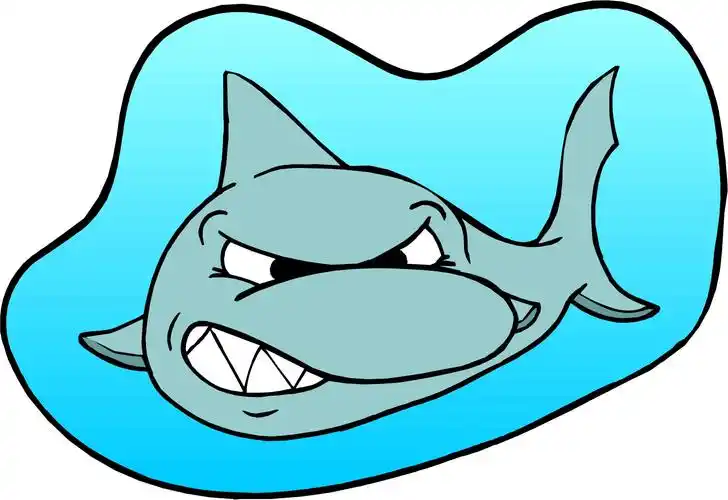 great white shark cartoon pictures