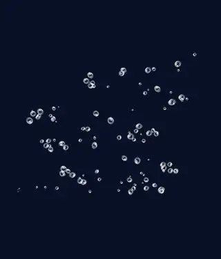 透明白色水泡