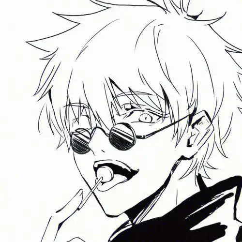 五条悟临摹真的是线稿