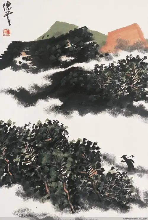 陈平国画山水欣赏