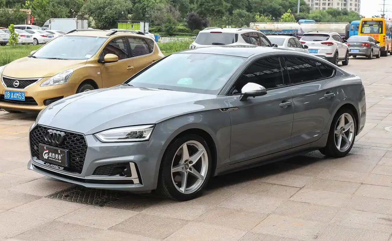 奥迪a5改色高亮纳多灰,气场不输西装暴徒