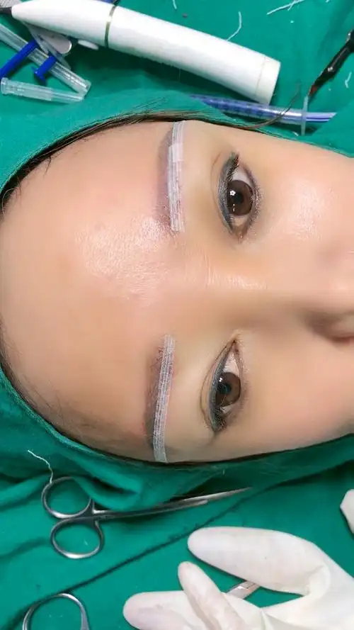 无痕提眉完成
