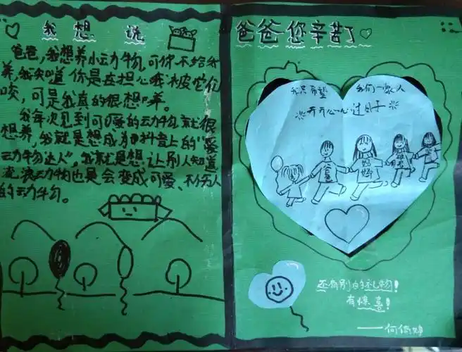 送给爸爸的贺卡一一父亲节快乐!