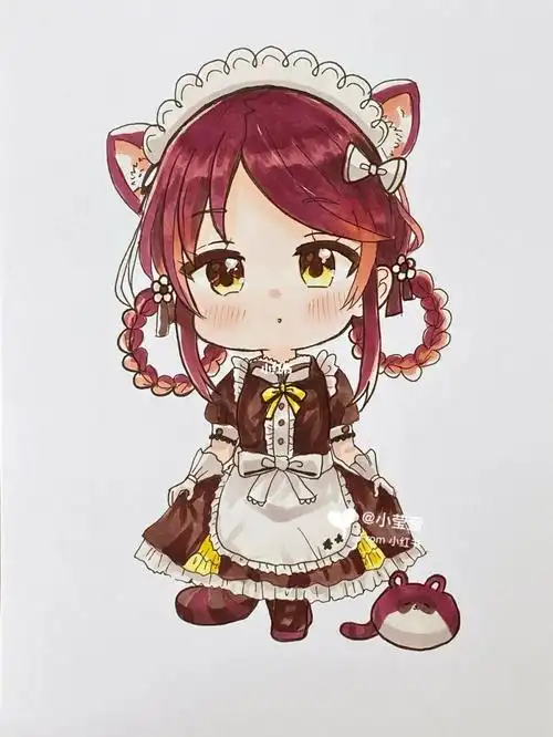 q版动漫人物临摹附线稿