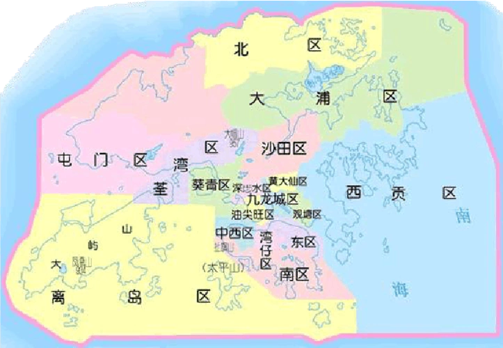 香港特别行政区地图