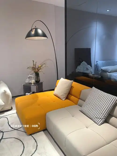 沙发这样跳色太好看了75真后悔没有早点买75