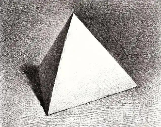 三棱锥素描步骤图三棱锥画法教程