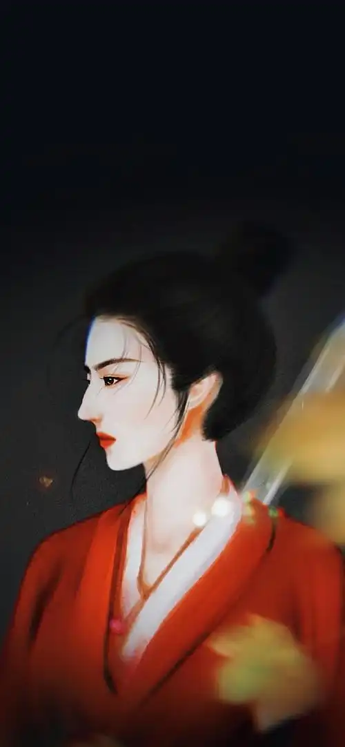 花木兰手绘插画高清手机壁纸