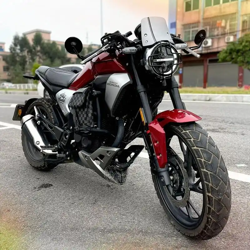 新大洲本田cbf190tr 改装diy复古灯罩   没有两条突兀的支臂效果就是