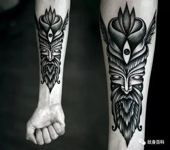 小臂内侧的黑灰纹身都是精品