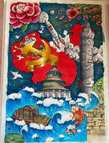 建党100周年绘画收集