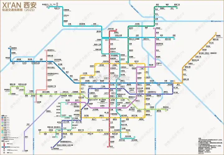 西安地铁在建线路最新进度公布附分年份线路图