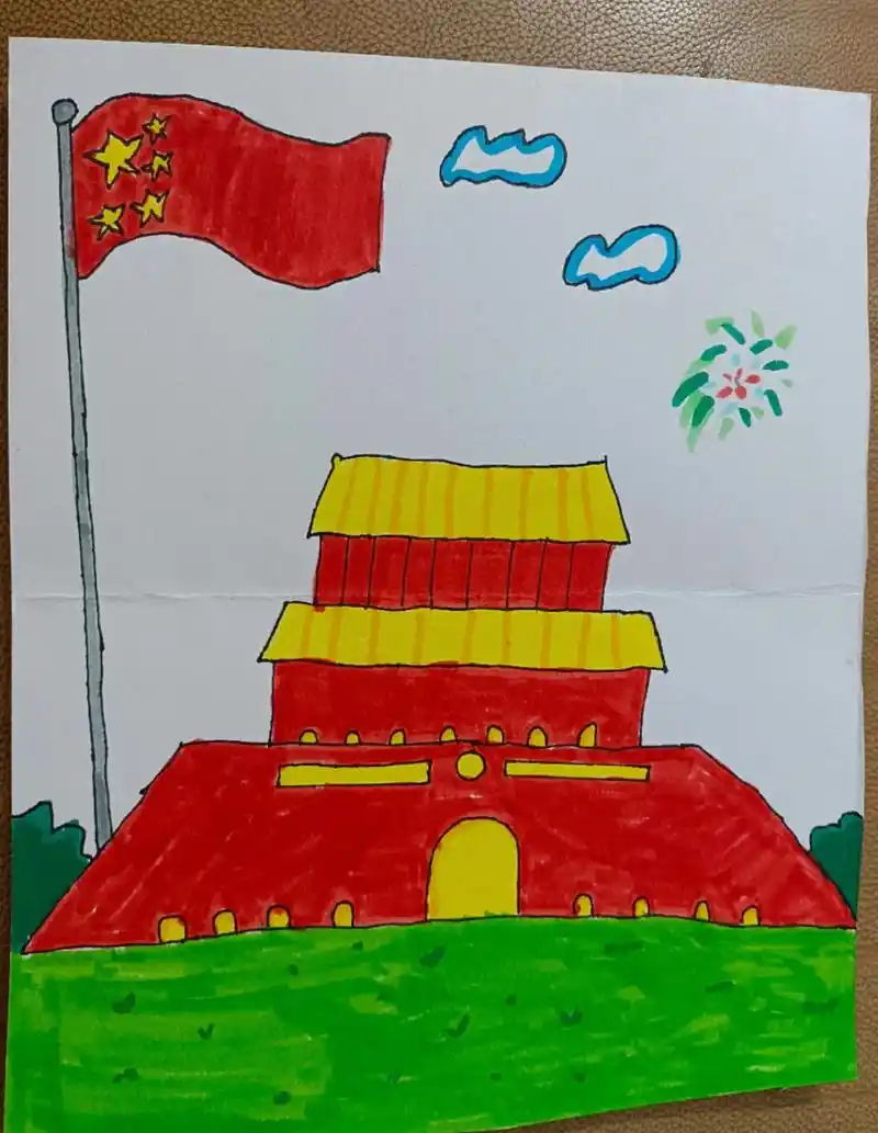 爱画画的小朋友 #国庆节手抄报  - 抖音