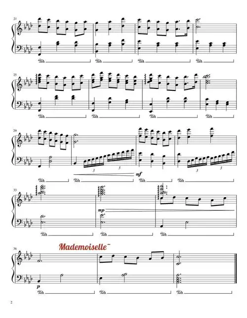 love song 情歌 (钢琴谱)