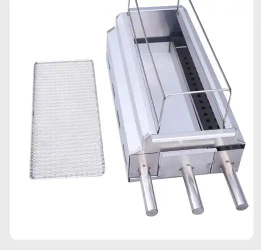 淄博小烧烤炉子烧烤炉木炭无烟烧烤架商用户外碳烤炉淄博烧烤桌上小