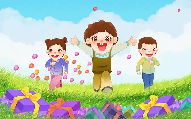 六一儿童节儿童节插画卡通奔跑的孩子儿童节原创插画素材