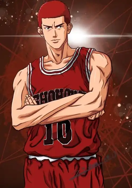 灌篮高手10号樱木花道出场##灌篮高手##动漫壁纸##经典动漫美图