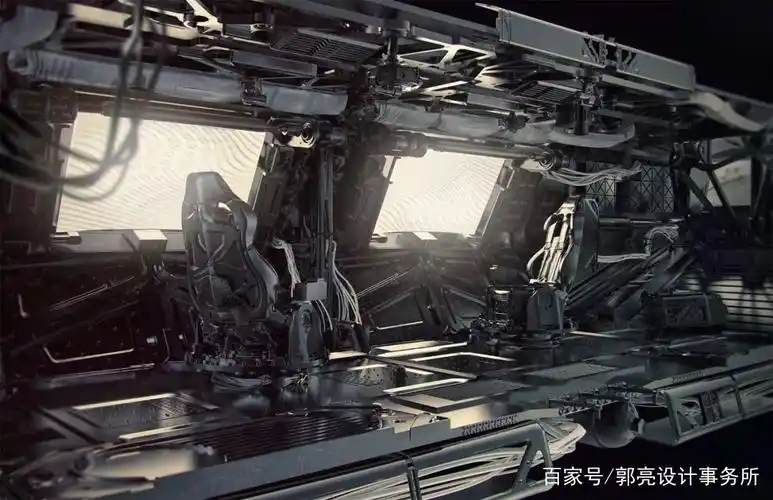 明日世界,美国lee souder的硬科幻机械感飞船设计!