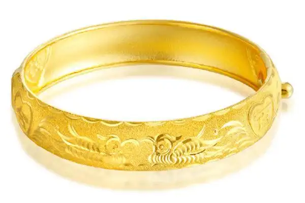 100克千足金金手镯图片