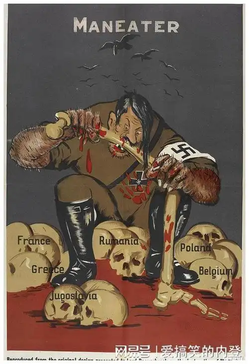 二战反战海报美国开放苏联紧迫我们最有斗志