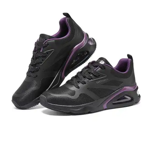 skechers斯凯奇女鞋2023年舒适柔软缓震时尚气垫运动休闲鞋177421bbk