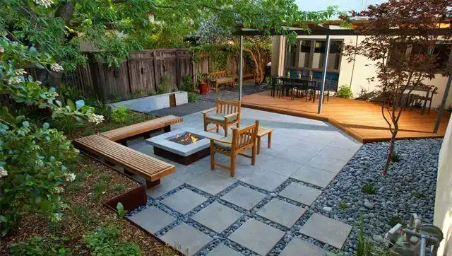 现代简约轻奢小院,这样时尚实用的庭院花园,拥有一个此生足矣