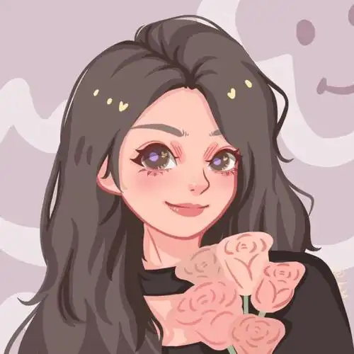 手绘卡通情侣头像比心_小红书