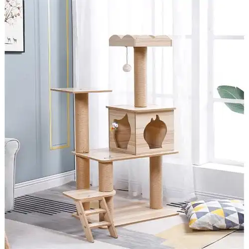 猫爬架猫架子猫窝一体小型简易带窝猫树米妮猫跳台猫别墅多层猫咪玩具