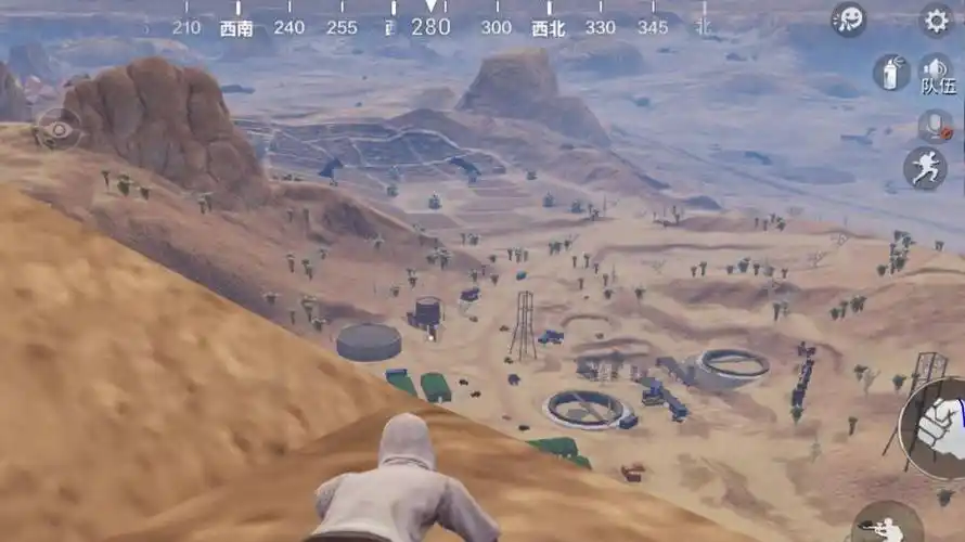 和平精英沙漠爱心打卡在哪里