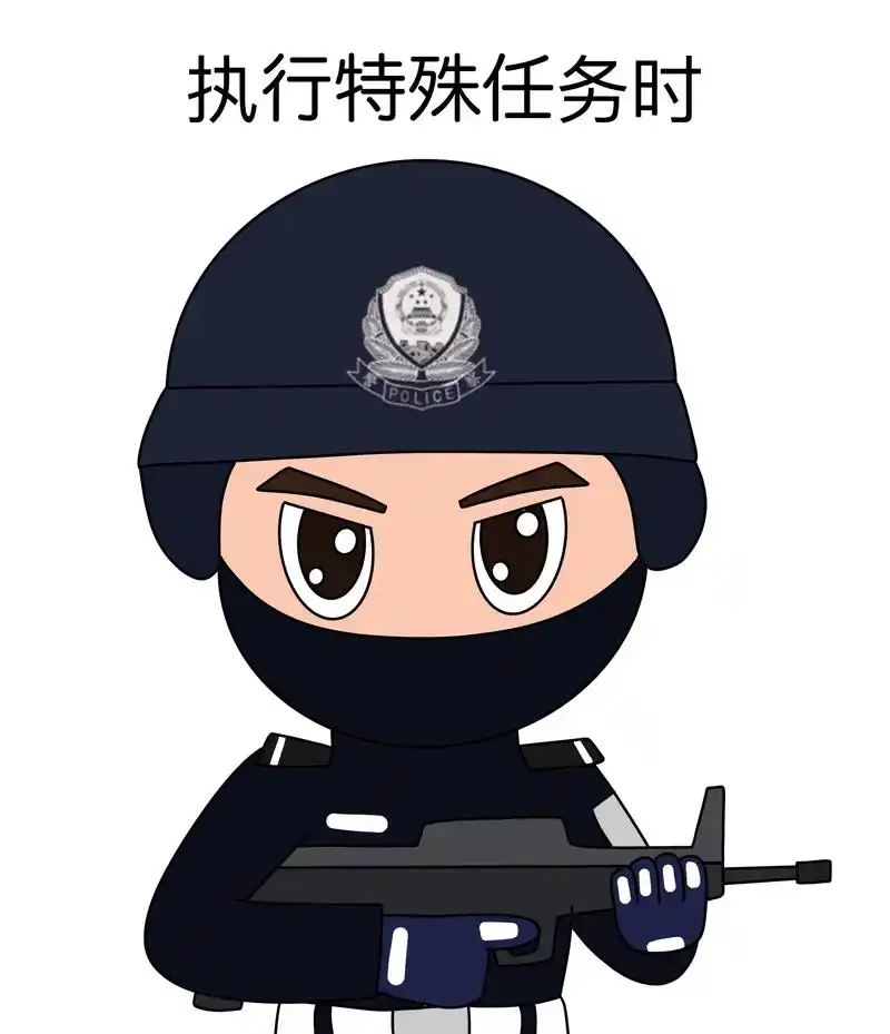 110警察节|天津网警手绘小课堂之警察蜀黍的不同工作状态