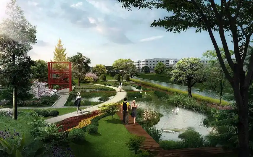 湿地公园景观设计案例效果图.