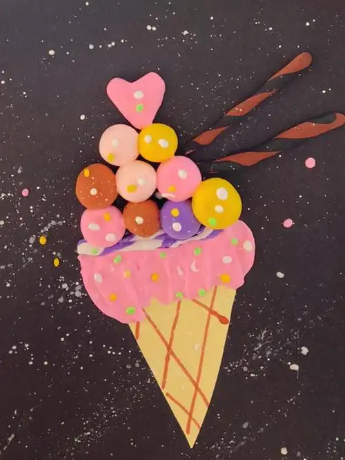 幼儿园手工作业超轻粘土冰淇淋食物