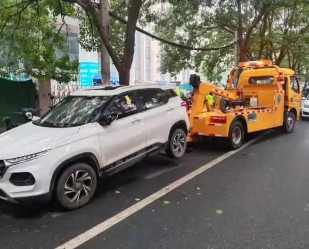 扫清电动车通行拦路虎武汉口交警一天拖车51台