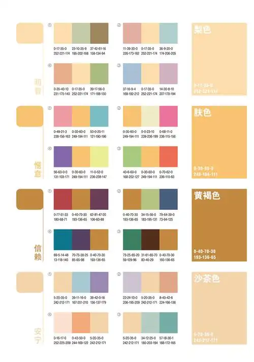 协调色配色宝典——橙色 - 穿针引线网