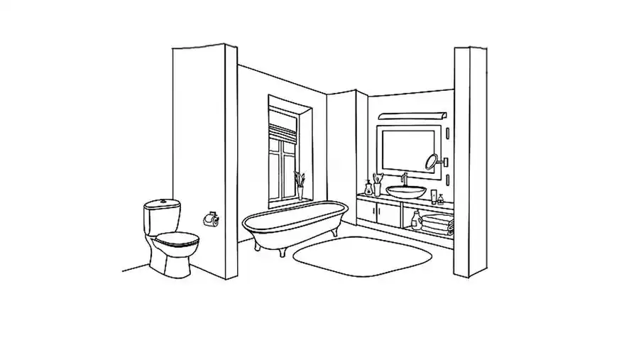 卫生间怎么画 - 简笔画 - 懂得
