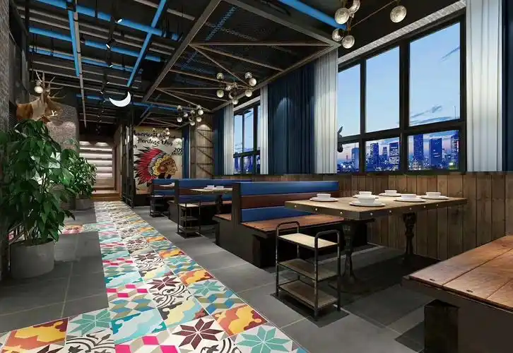 烧烤店装修设计|合肥烧烤店装修设计|烧烤店设计效果图