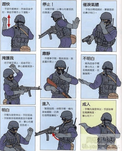 国外特种部队手语