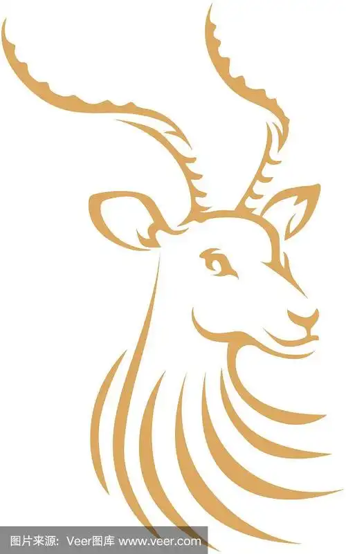 时髦的风格羚羊