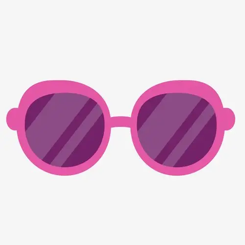 紫色卡通太阳眼镜