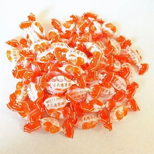 东北老式糖果】500g糖果水果硬糖80怀旧200g传统零食喜糖批发 桔子味