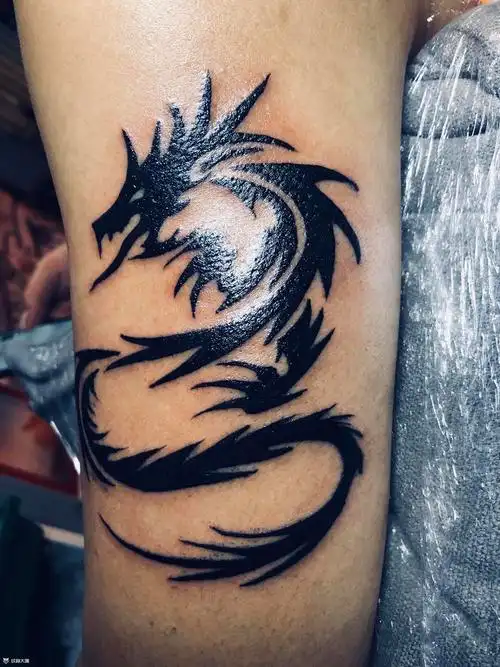 龙图腾_纹身图案手稿图片_韦伟的纹身作品集