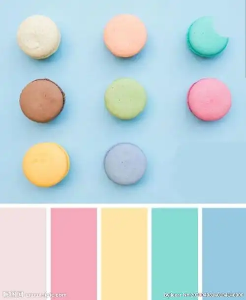 马卡龙配色图片